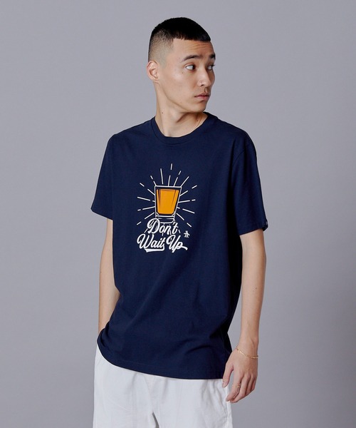 「Penguin by Munsingwear」 半袖Tシャツ M ネイビー メンズ_画像2