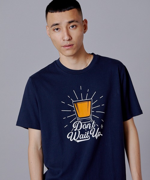 「Penguin by Munsingwear」 半袖Tシャツ M ネイビー メンズ_画像5