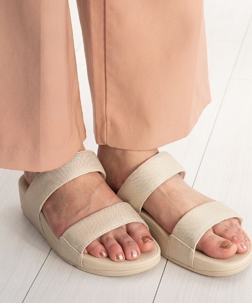 「fitflop」 フラットサンダル US7 ゴールド系その他 レディース_画像7