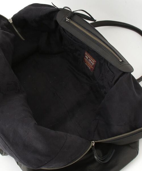 MR. OLIVE ブラック ボストンバッグ MR.OLIVE（ミスターオリーブ） ボストンバッグ FREE ブラック メンズ