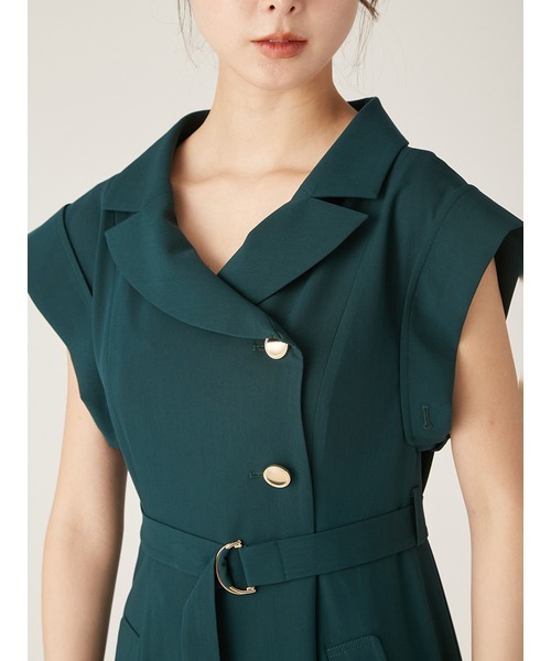 「LILY BROWN」 ノースリーブワンピース 1 ベージュ レディース_画像7