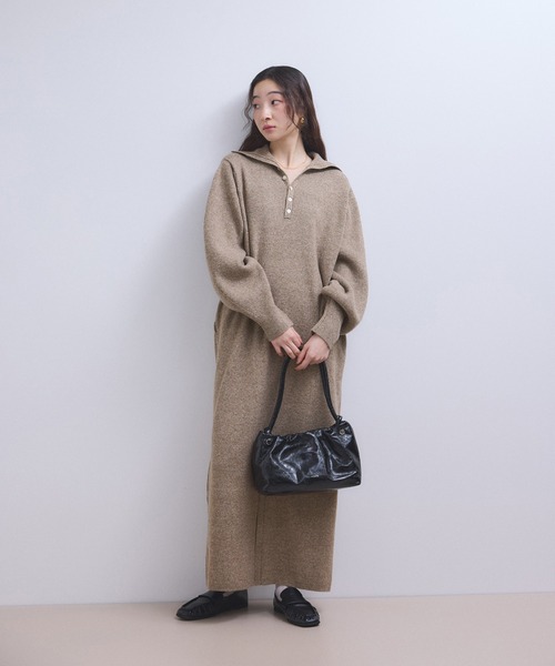 ADAM ET ROPE'（アダムエロペ） ワンピース 「WEB限定」2WAYニットポロ