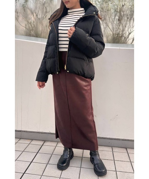 M.deux（エムドゥ） ダウンコート ダウンジャケット ピーチスキン