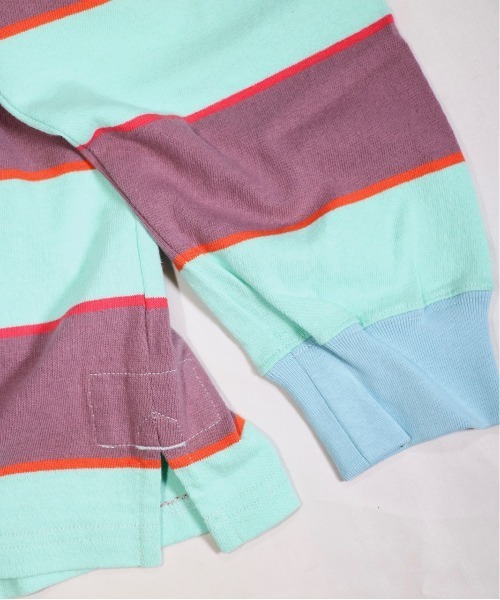 「SUNNY SPORTS」 長袖ポロシャツ LARGE グリーン メンズ_画像7