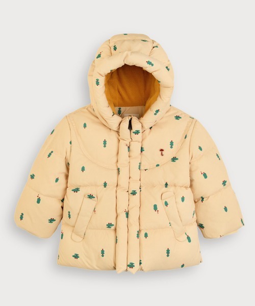 モイモルン　ダウンコート ダウン アウター クラウドフード付きダックダウンジャケット キッズ