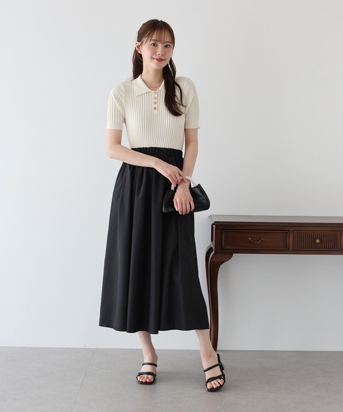 「BLUEEAST」 ドッキングワンピース MEDIUM ブラウン レディース_画像3