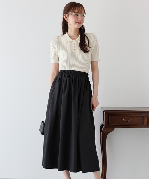 「BLUEEAST」 ドッキングワンピース MEDIUM ブラウン レディース_画像5