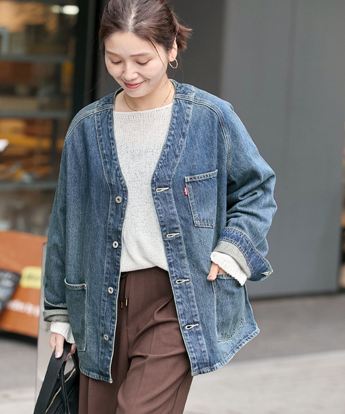 IENA（イエナ） デニムジャケット 38 ネイビー レディース : ZOZOTOWN