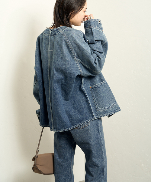 ノーカラーデニムジャケット（Levi's／ファッション）のおすすめ人気