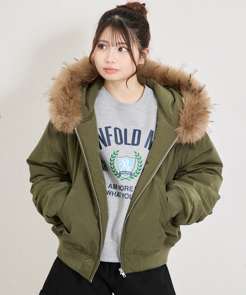 shrita（シュリータ） ブルゾン アウター N2Bファー付きブルゾン