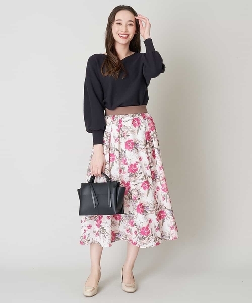 「OFUON le MK」 ロングスカート 36 ピンク レディース_画像8