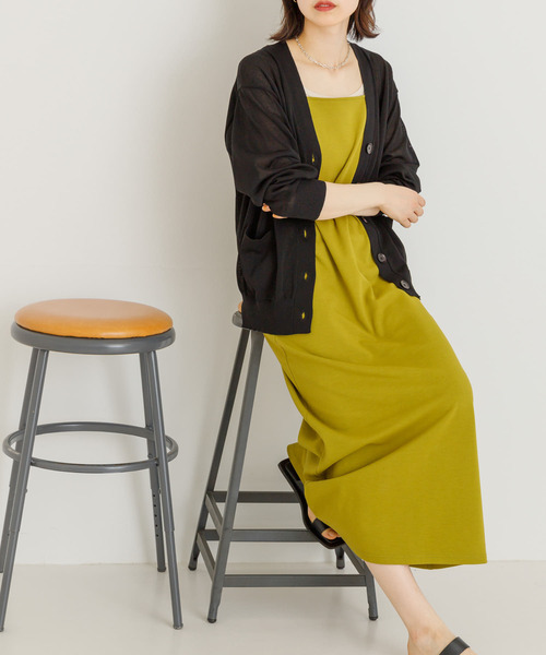 「UR Lab.」 ノースリーブワンピース FREE グリーン系その他 レディース_画像6