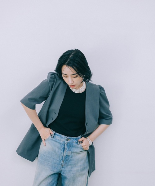 BABYLONE パフスリーブジャケット ブラック 36 バビロン BABYLONE パフスリーブジャケット ブラック 36 バビロン BABYLONE