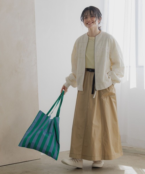 「niko and...」 ロングスカート MEDIUM ベージュ レディース_画像4