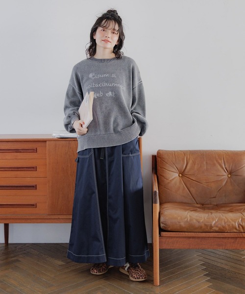 「niko and...」 ロングスカート MEDIUM ベージュ レディース_画像7