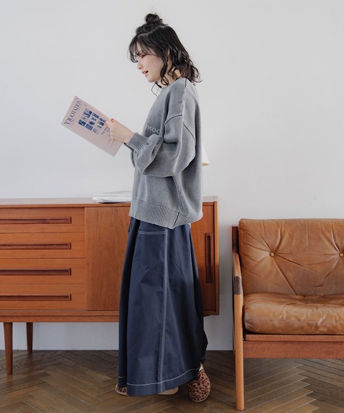 「niko and...」 ロングスカート MEDIUM ベージュ レディース_画像8