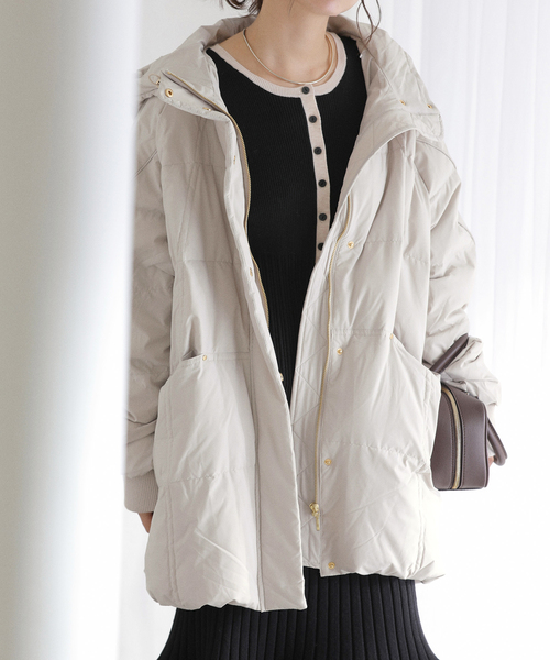 LaTotalite　ラトータリテ　ダウンコート　ホワイト La TOTALITE（ラ トータリテ） ダウンコート ダウンジャケット