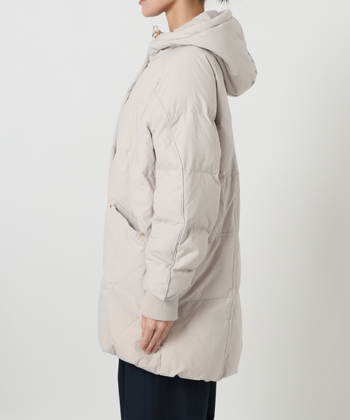 【新品未使用】LaTotalite フードミドルダウンコート　サイズ36 La TOTALITE（ラ トータリテ） ダウンコート ダウンジャケット