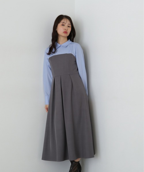 「N.(N. Natural Beauty Basic)」 ドッキングワンピース MEDIUM ベージュ レディース_画像7