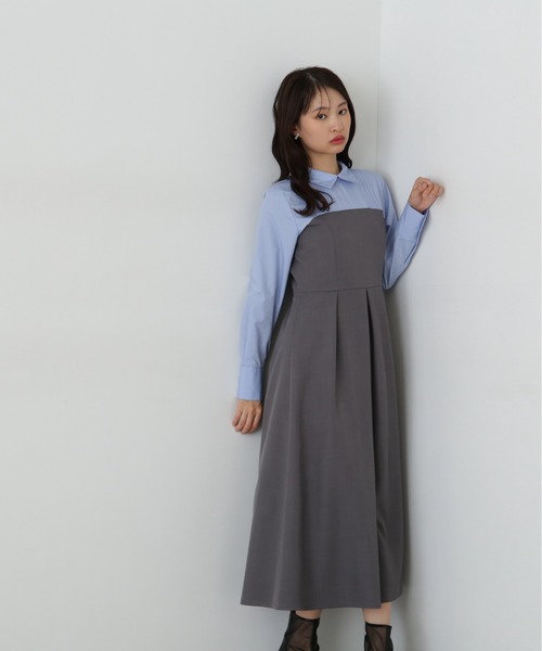 「N.(N. Natural Beauty Basic)」 ドッキングワンピース MEDIUM ベージュ レディース_画像8