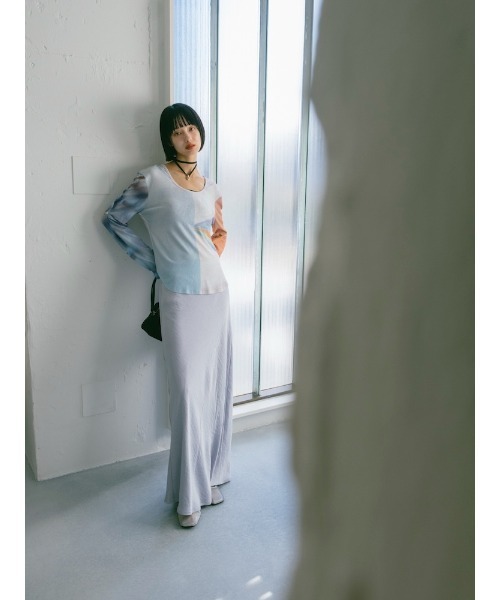 sahara（サハラ） tシャツ 2way Sleeve Art Print Top レディース
