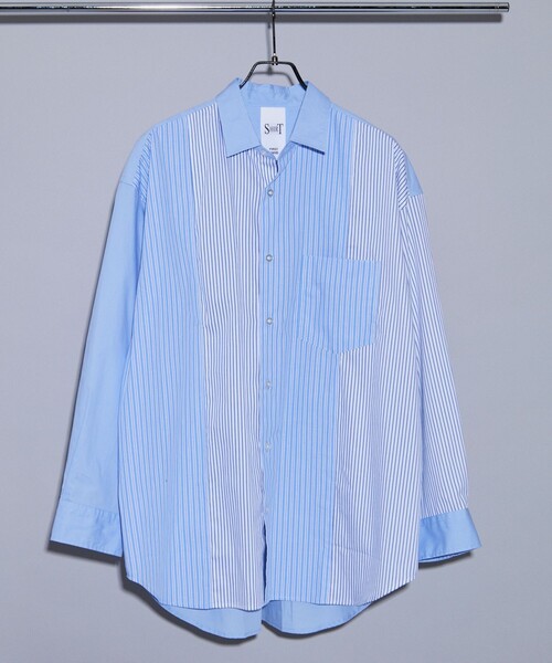 「5525Gallery」 長袖シャツ L ブルー メンズ_画像3