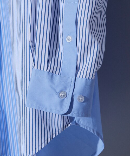 「5525Gallery」 長袖シャツ L ブルー メンズ_画像6