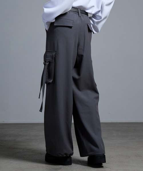 「Loose/ルース」 カーゴパンツ X-SMALL グレイッシュブルー メンズ_画像9