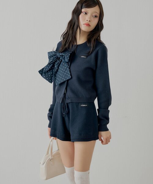 Chico（チコ） パンツ 「セットアップ対応」コンパクトニットショート