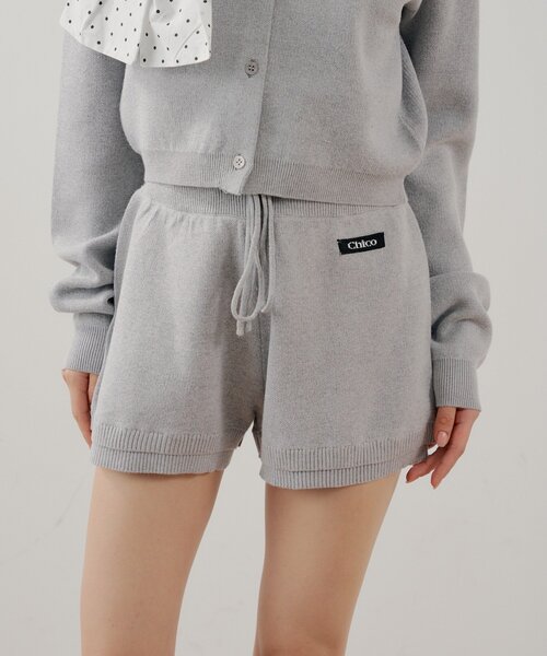 アルチビオ　　ニットショートパンツ TREOVER パンツ ゆるっと可愛い、大人のケーブルニットショートパンツ