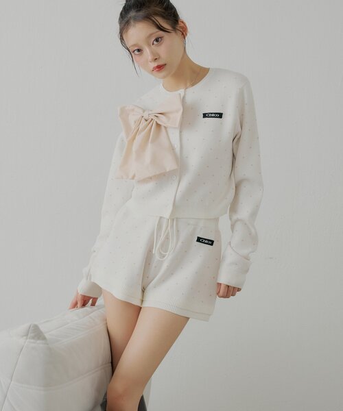 Chico（チコ） パンツ 「セットアップ対応」コンパクトニットショート