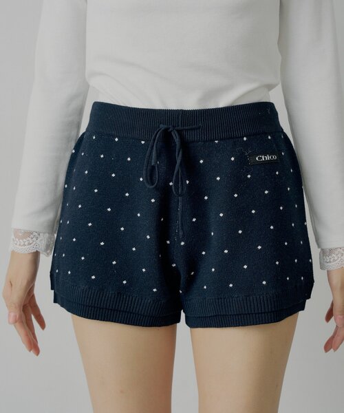【chico】 Chico（チコ）の「【セットアップ対応】コンパクトニットショート
