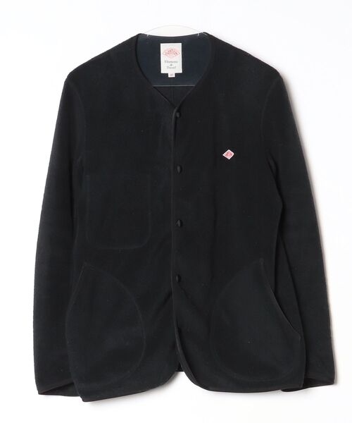 Danton（ダントン） ノーカラージャケット 40 ブラック レディース