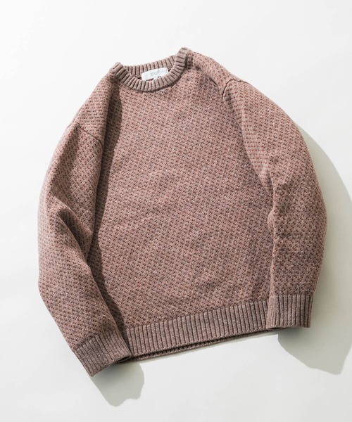 「URBAN RESEARCH ROSSO MEN」 長袖ニット SMALL ブラック メンズ_画像2