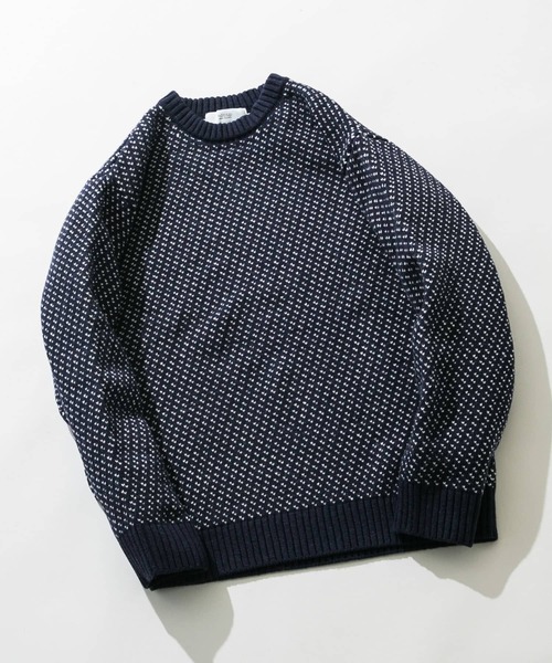 「URBAN RESEARCH ROSSO MEN」 長袖ニット SMALL ブラック メンズ_画像3