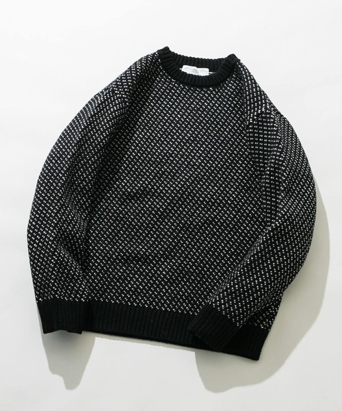 「URBAN RESEARCH ROSSO MEN」 長袖ニット SMALL ブラック メンズ_画像6