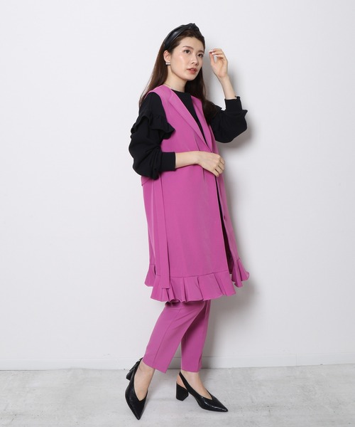 「Re.Verofonna」 ベスト MEDIUM ベージュ レディース_画像9