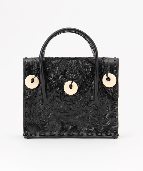 ✴️新品✴️タグ付き　Carving Tribes ハンドバッグ CARVING TRIBES 2WAYバッグ FREE ブラック レディース : ZOZOTOWN