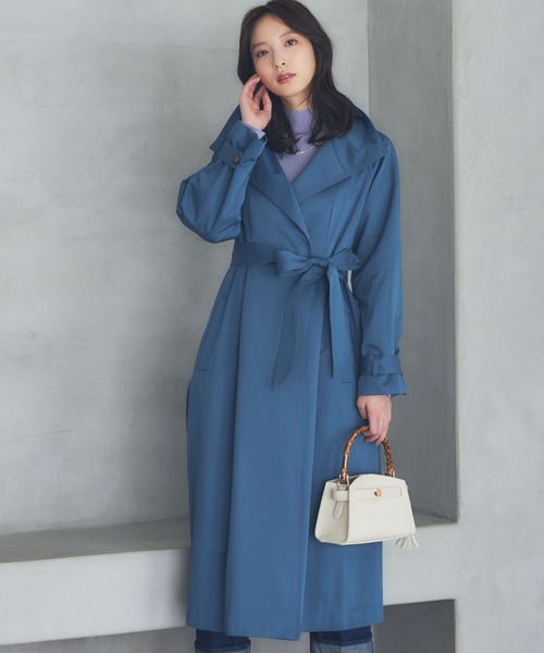 「Andemiu」 トレンチコート FREE ベージュ レディース_画像5