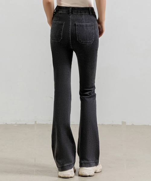 「DAY CLOSET」 ブーツカットデニムパンツ L ブルー系その他2 レディース_画像9