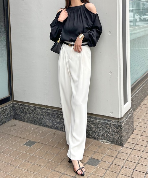 「Futier land」 長袖ブラウス MEDIUM ブラック レディース_画像3