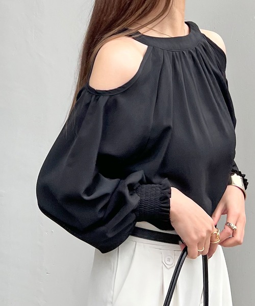 「Futier land」 長袖ブラウス MEDIUM ブラック レディース_画像5