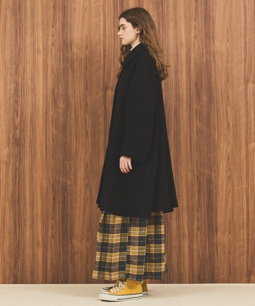 「MERLOT」 ステンカラーコート FREE ブラック レディース_画像4