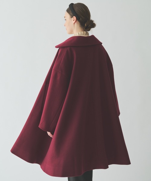 「MERLOT」 ステンカラーコート FREE ブラック レディース_画像7
