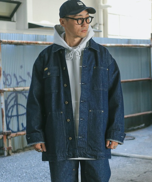 「WAIPER.inc」 「prison blues」デニムジャケット L インディゴブルー メンズ_画像3