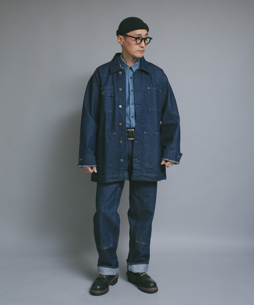 「WAIPER.inc」 「prison blues」デニムジャケット L インディゴブルー メンズ_画像8