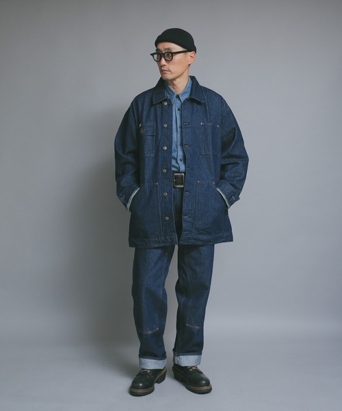 「WAIPER.inc」 「prison blues」デニムジャケット L インディゴブルー メンズ_画像9