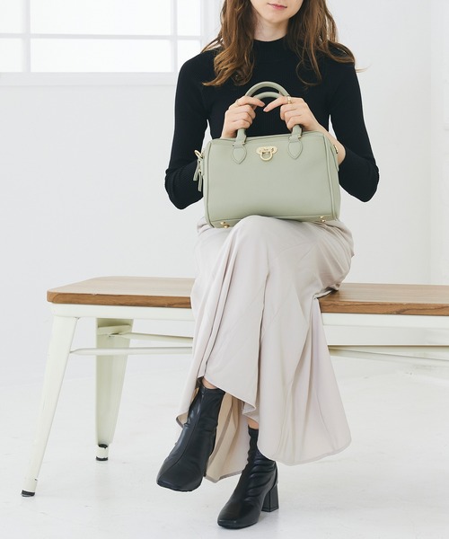 「PAUL & JOE ACCESSOIRES」 ボストンバッグ FREE カーキ レディース_画像4