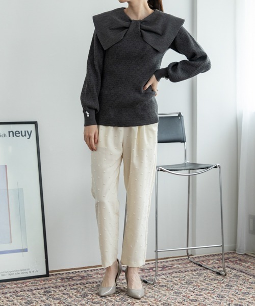 「Sono」 長袖ニット F チャコールグレー レディース_画像5