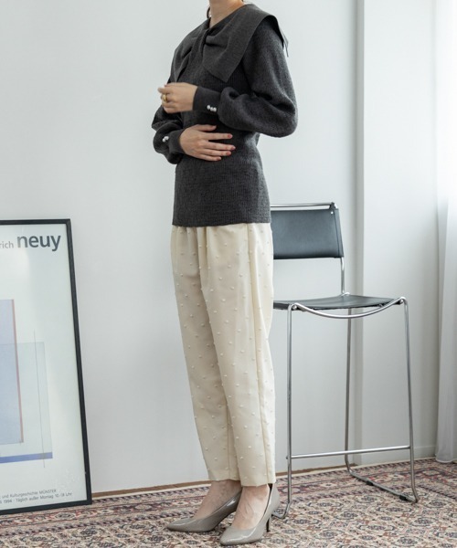 「Sono」 長袖ニット F チャコールグレー レディース_画像6